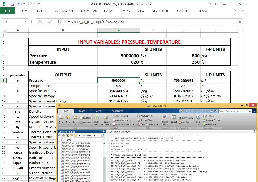 IAPWS-IF97 Numerical Libraries